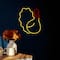 15" LED Neon Style Fall Harvest Turkey Window Silhouette